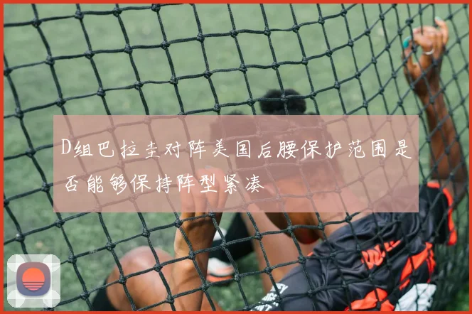 D组巴拉圭对阵美国后腰保护范围是否能够保持阵型紧凑